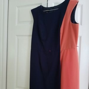 AB Studio Color Block Sheath Dress